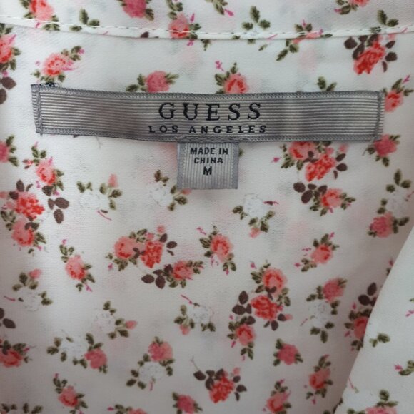 Guess tie-neck rosebud-print blouse - Picture 4 of 10